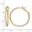 14k 3/4 carat Lab Grown Diamond VS/SI+ G+ Complete In and Out Hoop Earrings - Birthstone Company