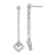 14K White Gold Lab Grown Diamond VS/SI GH, Dangle Post Earrings