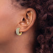 14k 1 carat Lab Grown Diamond VS/SI+ G+ Complete Hinged Hoop Earrings - Birthstone Company