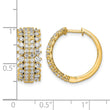 14k 2 carat Lab Grown Diamond VS/SI+ G+ Complete Hinged Hoop Earrings - Birthstone Company