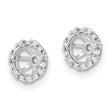 10k White Gold Diamond Earring Jackets