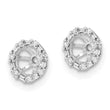 10k White Gold Diamond Earring Jackets - Birthstone Company