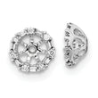 10k White Gold Diamond Earring Jackets