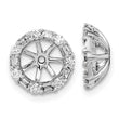 10k White Gold Diamond Earring Jackets