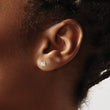 14K Yellow Gold 1/2 ct Lab-Created Diamond VS/SI+ G+, Cushion-Cut 4-Prong Stud Earrings - Birthstone Company