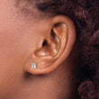 14K Yellow Gold 1/2 ct Lab-Created Diamond VS/SI+ G+, Octagon / Radiant-Cut 4-Prong Stud Earrings - Birthstone Company