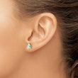 14K Yellow Gold 2 ct Lab-Created Diamond VS+ F+, Pear-Cut 3-Prong Stud Earrings - Birthstone Company