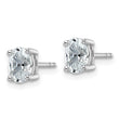 14k White Gold 1 carat total weight Oval VS/SI GH Lab Grown Diamond Stud Post Earrings
