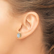 14K Yellow Gold 2 ct Lab-Created Diamond VS+ F+, Oval-Cut 4-Prong Stud Earrings - Birthstone Company