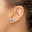 14K White Gold 3 ct Lab-Created Diamond VS+ F+, Oval-Cut 4-Prong Stud Earrings - Birthstone Company