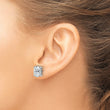 14K White Gold 4 ct Certified Lab-Created Diamond VS/SI+ G+, Oval-Cut 4-Prong Stud Earrings - Birthstone Company