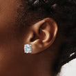 14K White Gold 5 ct Lab-Created Diamond VS+ F+, Oval-Cut 4-Prong Stud Earrings - Birthstone Company