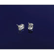 14K White Gold 4 ct Lab-Created Diamond VS/SI+ G+, Oval-Cut 4-Prong Stud Earrings - Birthstone Company