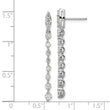 14K White Gold Lab Grown Diamond VS/SI GH, Post Dangle Earrings