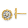 14K Lab Grown Diamond VS/SI GH, Circle Post Earrings