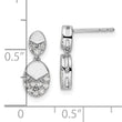 14K White Gold Lab Grown Diamond VS/SI GH, Dangle Post Earrings