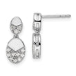 14K White Gold Lab Grown Diamond VS/SI GH, Dangle Post Earrings