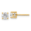 14k Yellow Gold Lab Grown Diamond Fashion Earrings