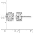 10K White Gold Lab Grown Diamond Fashion Earrings - Birthstone Company