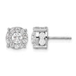 10K White Gold Lab Grown Diamond Fashion Earrings - Birthstone Company