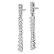 14k White Gold 1 carat Lab Grown Diamond VS/SI+ G+ Complete Dangle Post Earrings - Birthstone Company