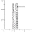 14k White Gold 1 carat Lab Grown Diamond VS/SI+ G+ Complete Dangle Post Earrings - Birthstone Company