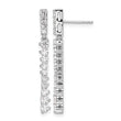 14k White Gold 1 carat Lab Grown Diamond VS/SI+ G+ Complete Dangle Post Earrings - Birthstone Company