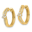 14k 1/3 carat Lab Grown Diamond VS/SI+ G+ Complete Fashion Hinged Hoop Earrings - Birthstone Company
