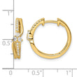 14k 1/3 carat Lab Grown Diamond VS/SI+ G+ Complete Fashion Hinged Hoop Earrings - Birthstone Company