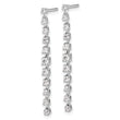 14K White Gold Lab Grown Diamond VS/SI GH Post Dangle Earrings