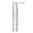 14k White Gold 3/4 carat Lab Grown Diamond VS/SI+ G+ Complete Dangle Post Earrings - Birthstone Company