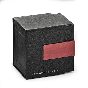 Black Titanium & Sterling Silver Diamond Cuff Links by Edward Mirell