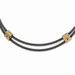 Titanium & Bronze Amethyst Necklace with Natural Stones Gift Ready