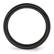 Edward Mirell Titanium Black Ti Polished Domed 4mm Band