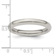 Edward Mirell Titanium Domed 3mm Polished Band Size 5