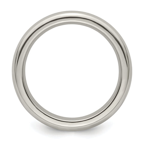 Edward Mirell Titanium Domed 4mm Polished Band Size 5 - Birthstone Company