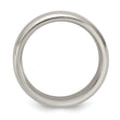 Edward Mirell Titanium Brushed/Polished Beveled Edge 6mm Band Size 6.5