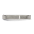Edward Mirell Titanium Tension-set Square Rhodolite Garnet Brushed 4mm Band
