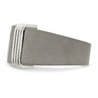 Edward Mirell Titanium & Argentium Sterling Silver .06ct Dia Signet Ring - Birthstone Company