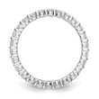 14k White Gold 1 1/2 carat Lab Grown Diamond VS/SI+ G+ Complete Size 4 Shared Prong Eternity Band - Birthstone Company