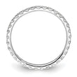 True Origin 14K White Gold 1/2 carat Lab Grown Diamond VS+ F+ Size 4 Complete Eternity Band - Birthstone Company