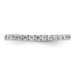 True Origin 14K White Gold 1/2 carat Lab Grown Diamond VS+ F+ Size 4 Complete Eternity Band - Birthstone Company