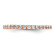 True Origin 14k Rose Gold 1/2 carat Lab Grown Diamond VS+ F+ Complete Size 6 Eternity Band - Birthstone Company