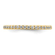 True Origin 14k 1/2 carat Lab Grown Diamond VS+ F+ Complete Size 8.5 Eternity Band - Birthstone Company
