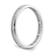 14K White Gold Lab Grown Diamond 1/2ct Channel Set Eternity Band