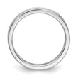 14K White Gold Lab Grown Diamond Polished 1ct Channel Set Eternity Band