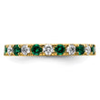 14K Lab Grown Diamond VS/SI GH & Cr Emerald Eternity Band