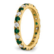 14K Lab Grown Diamond VS/SI GH & Cr Emerald Eternity Band