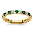 14K Lab Grown Diamond VS/SI GH & Cr Emerald Eternity Band