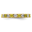 14K Lab Grown Diamond VS/SI GH & Cr Yellow Sapp Eternity Band